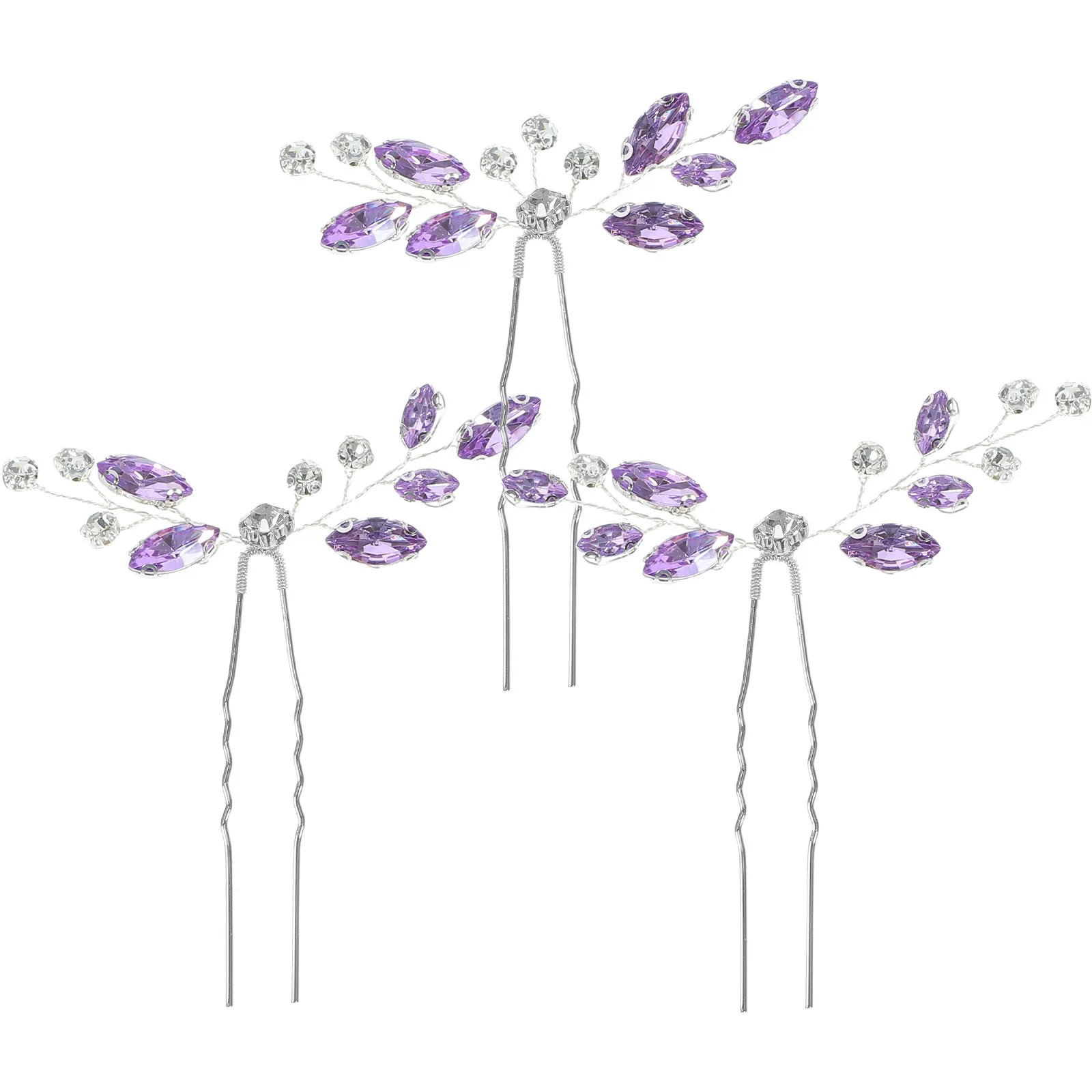 

Набор из 3 свадебных заколок-шпилек с стразами, легкие и удобные аксессуары для волос для невест, инструмент для укладки волос на вечеринке