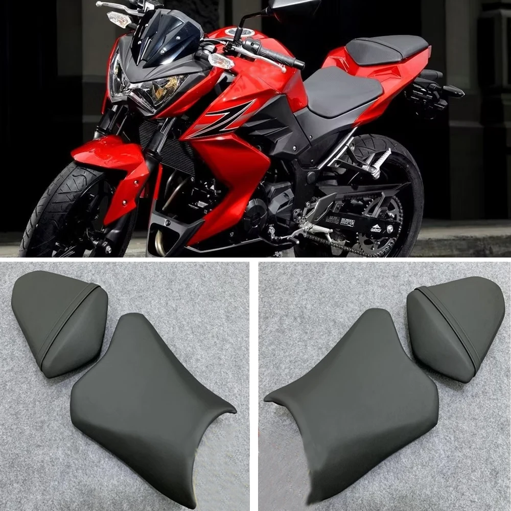 Motorcycle Rear Passenger Pillion Seat Cushion Pad Rider Bench For Kawasaki Ninja 300 Z300 2013-2018 2019 2020 Z250 Saddles Solo