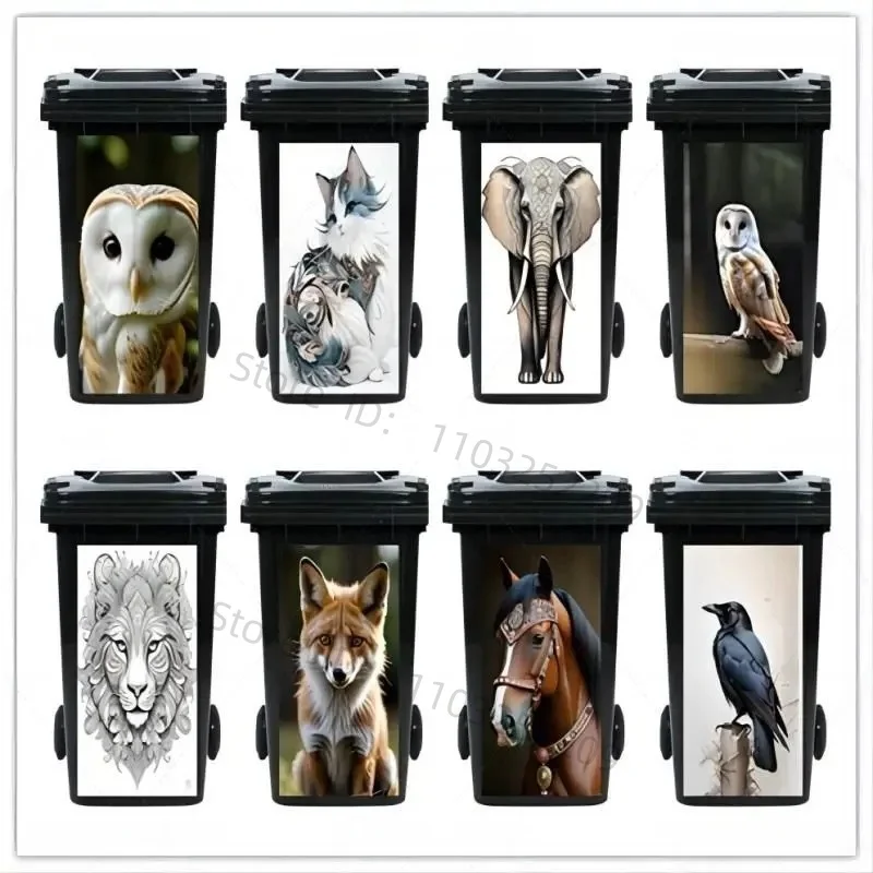 

Creative and personalized elephant animal picture trash can stickers, wall paintings, PVc waterproof stickers, home stickers
