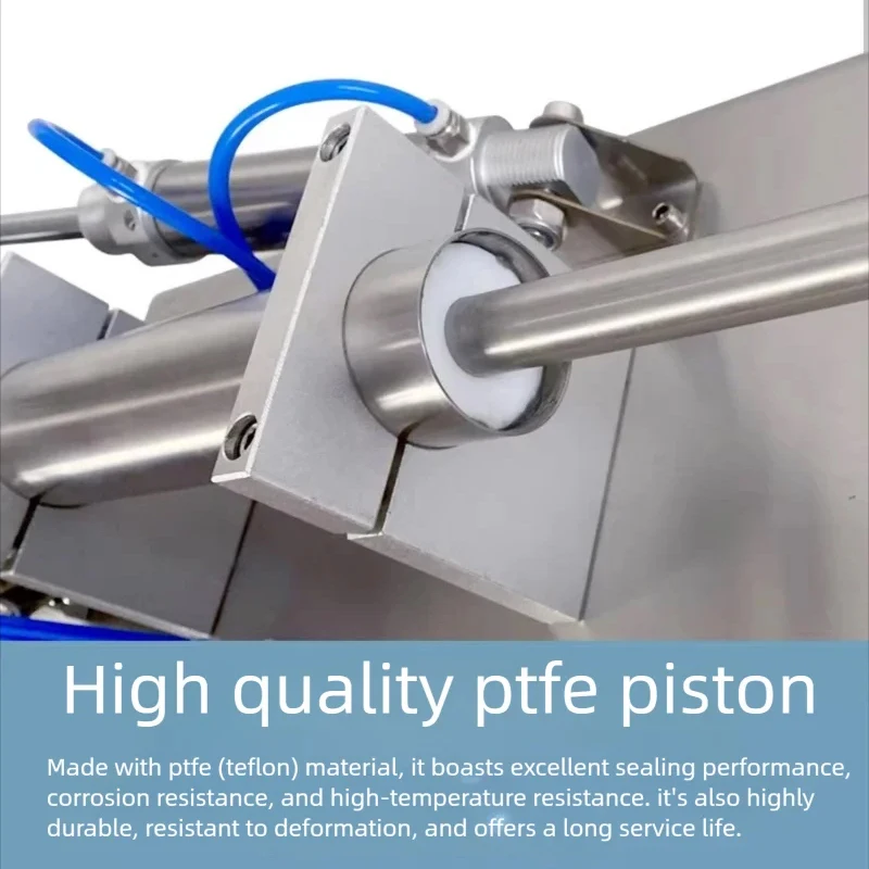 PBOBP Desktop Pneumatic Piston Curry Chocolate Honey Cosmetic Cream Peanut Butter Tomato Viscosity Paste Filling Machine