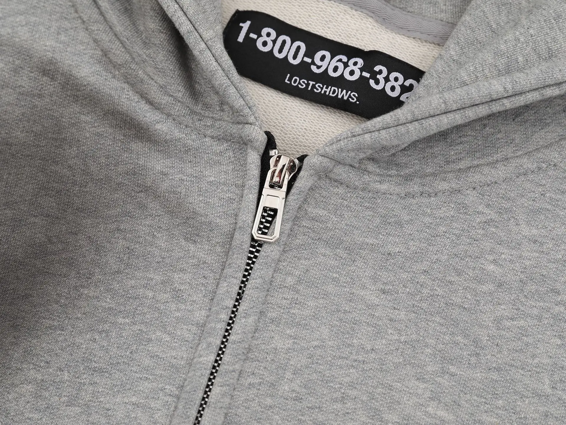 LOSTSHDWS 2025 موضة Sweatpants البلوز هوديي المتعثرة زيبر مقنعين سترة للجنسين مجموعة رياضية #6