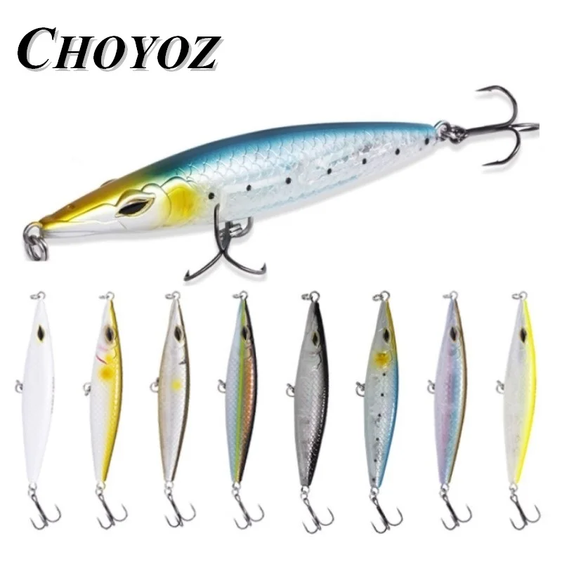 

CHOYOZ Floating Pencil Baits 90mm/110mm/130mm Stickbait Wobblers Topwater Asturi Lures for Seabass Bonitos Fishing Lure