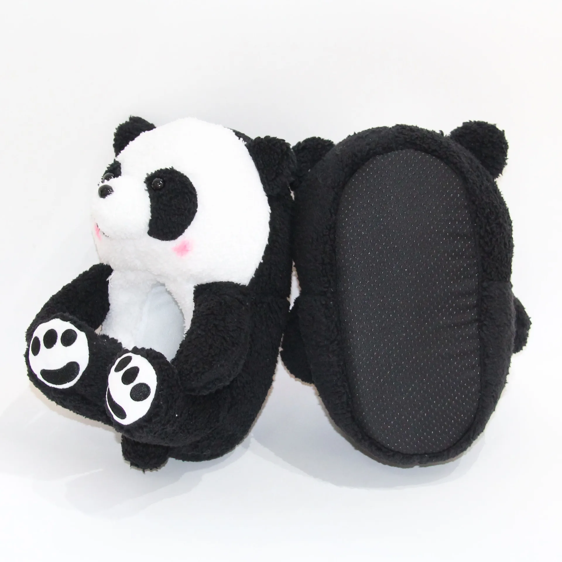 super cute panda slippers soft warm winter shoes indoor slides