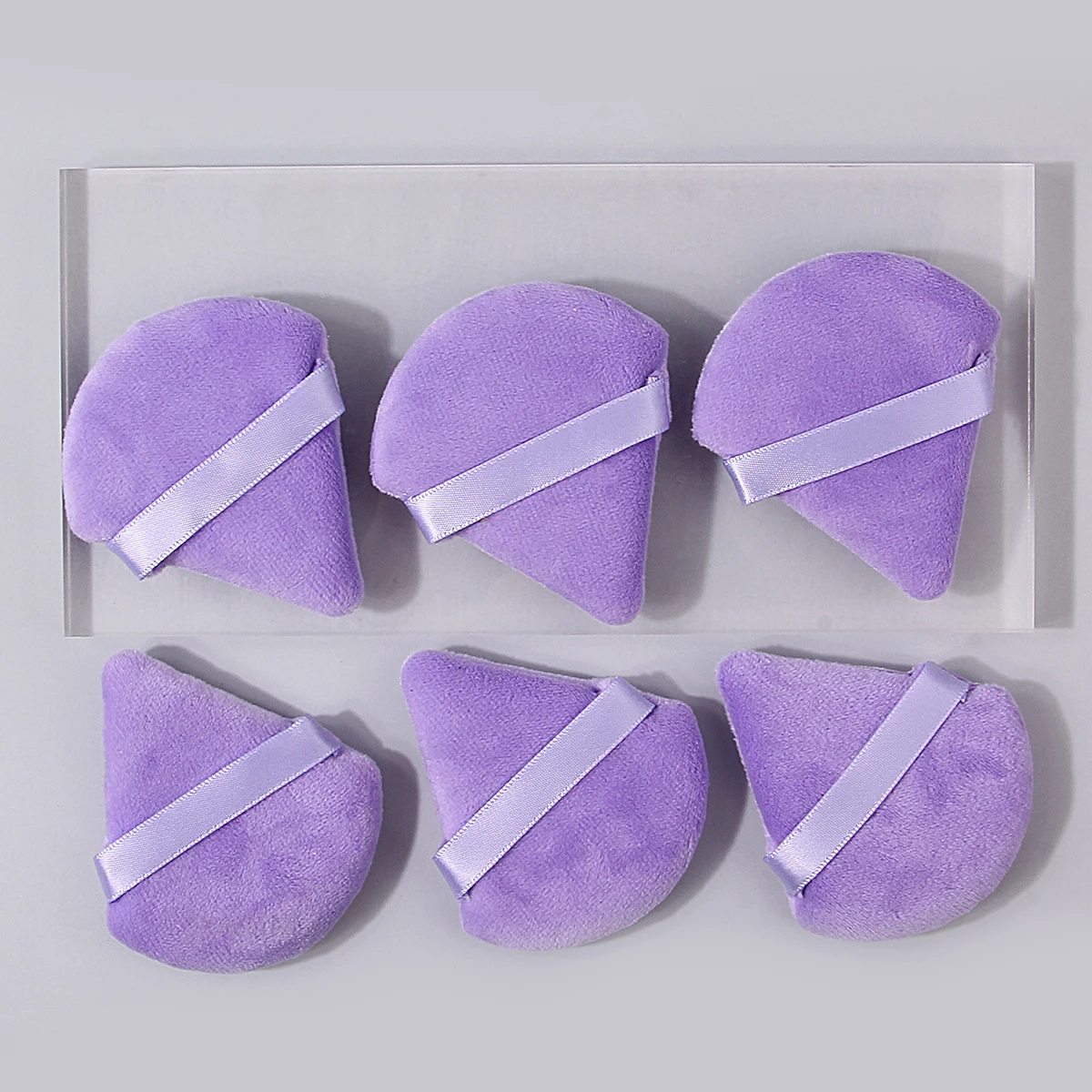 6 stuks superzachte driehoekige spons poederdons droog en nat poeder luchtkussenset voor tweeërlei gebruik make-up en schoonheidsmake-up speciaal
