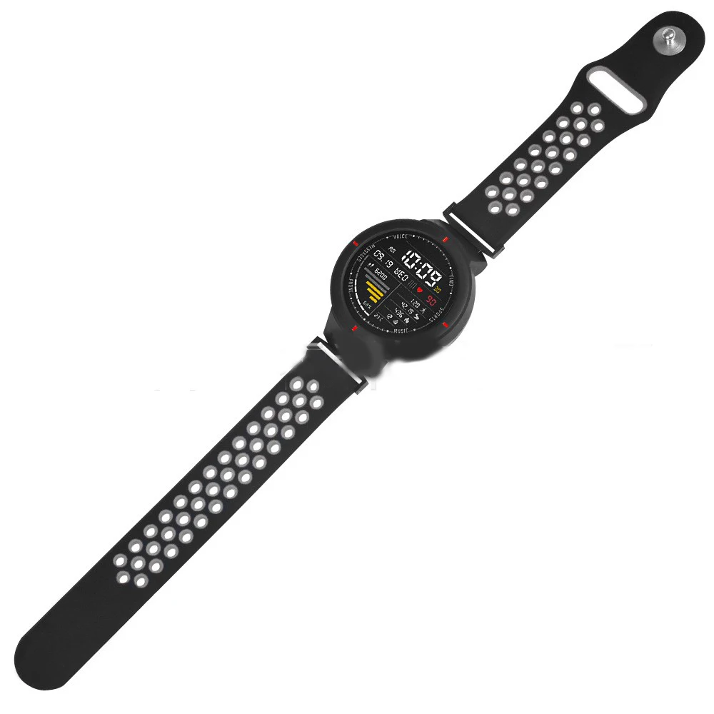 Breathable Silicone Watchband For Huami 3 Amazfit Verge Watch Band Replaceable Belts For AMAZFIT VERGE 3 Wrist Bracelet Strap