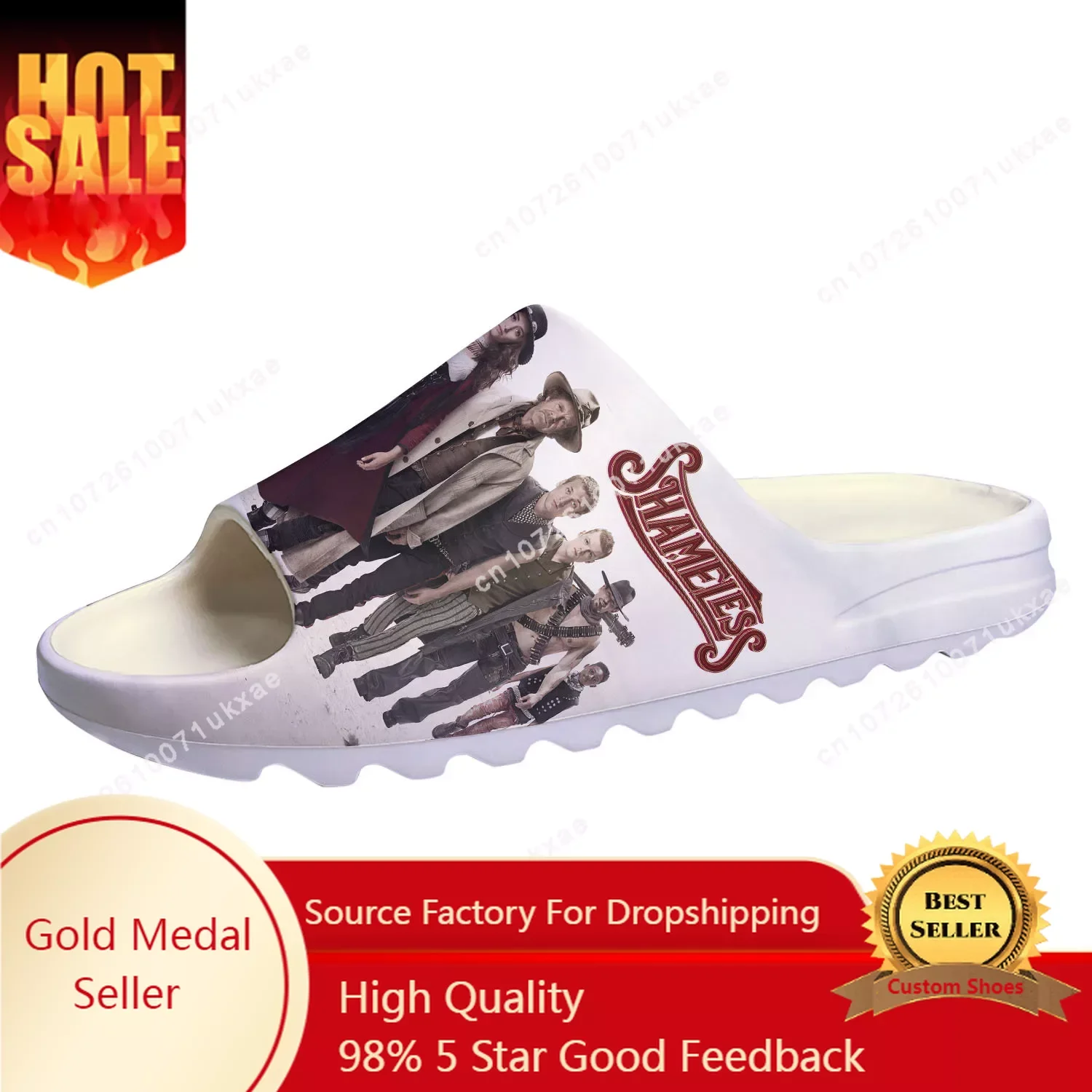 

Shameless In A World Soft Sole Sllipers Home Clogs Customized Step On Water Shoes Mens Womens Teenager Step in Sandals