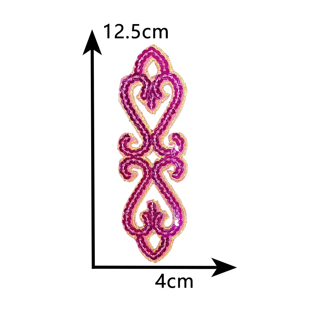 Sequin embroidery Hot melt adhesive ironing DIY washable Hollowing out pattern sewing decorate collocation clothing patches