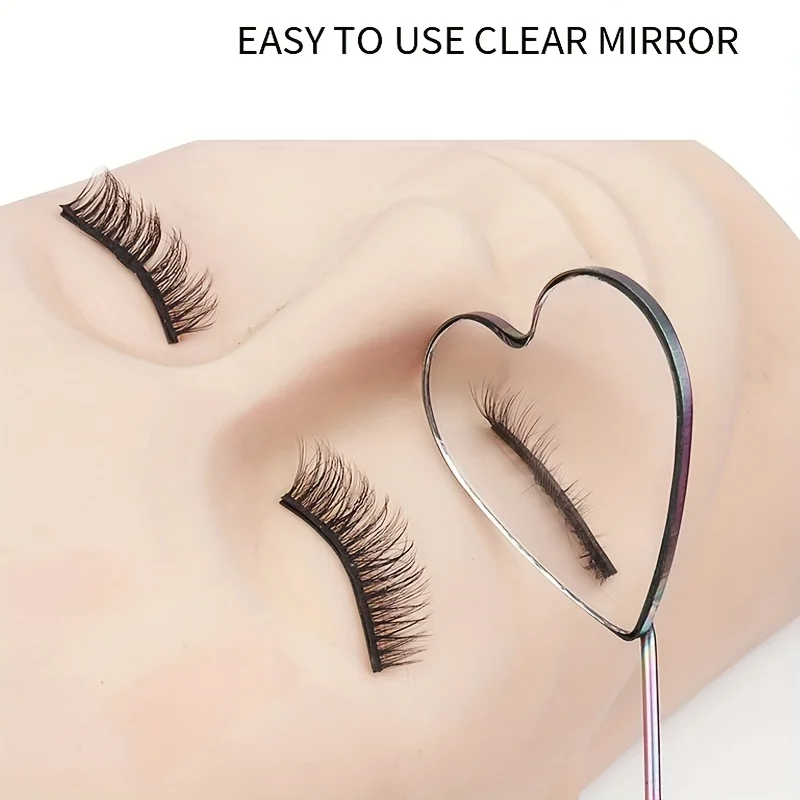 Eyelash Extension Inspection Mirror - Compact Portable 360° Eye Area View, Professional Eyelash Technician Tool