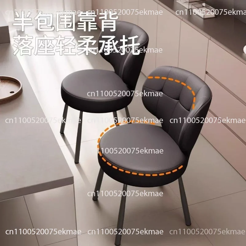 Built-in spring bag dining chair soft bag home Nordic leisure restaurant hotel chair stool light luxury chair