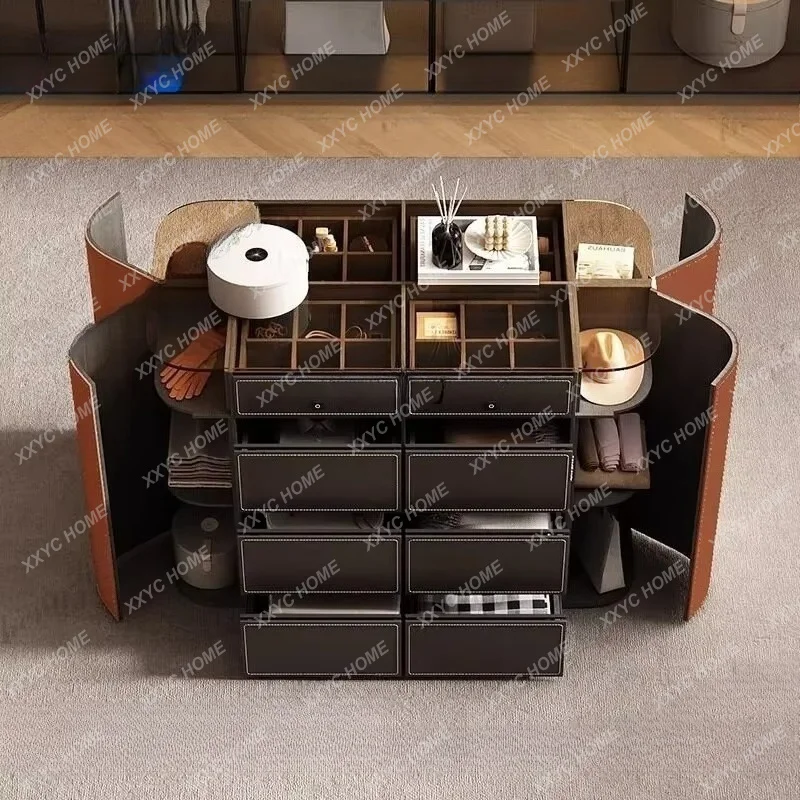XX Light Luxury  Nakajima Terrace Coat Cabinet Bedroom Chest Cabinet with Fingerprint Lock Jewelry Locker