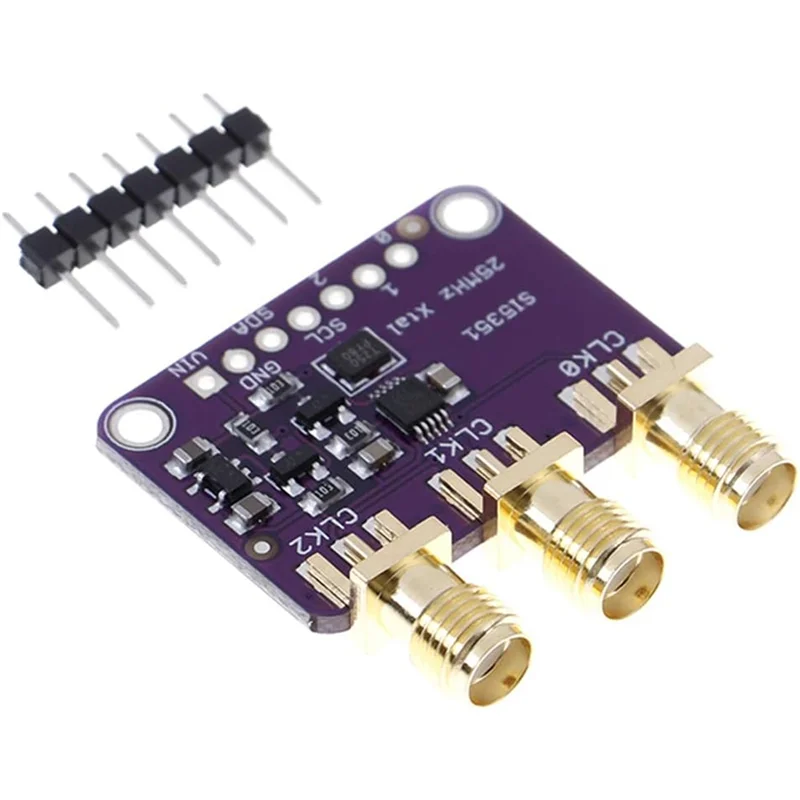 ABDJ-クロック信号発生器モジュール Si5351a I2C 発生器モジュール 25MHZ I2C Si5351a I2C モジュール