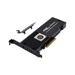 Quad M.2 NVMe SSD PCIe X8 x16 Adapter with PEX 8747 PCI Express 3.0  Switch to 4 Ports M.2 Adapter Card