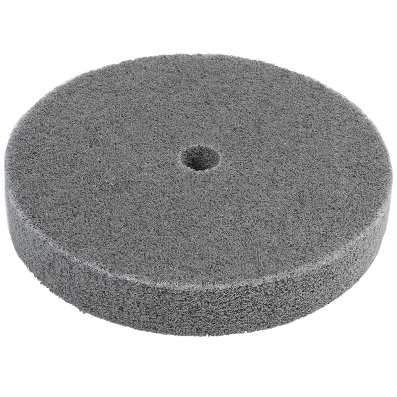 2X 150Mm Dia 25Mm Thick 180 Grit Fiber Wheel Polishing Buffing Disc