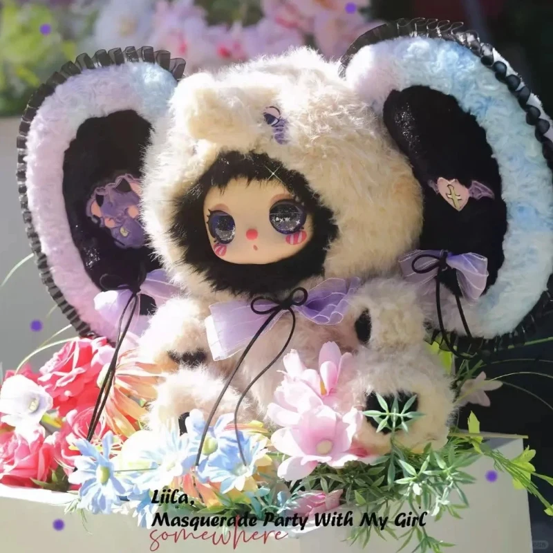 

Liila Masquerade Party With My Girl 600% V3 Plush Blind Box Cute Large Soft Stuffed Doll Bedroom Deco Trendy Toy Surprise Gift
