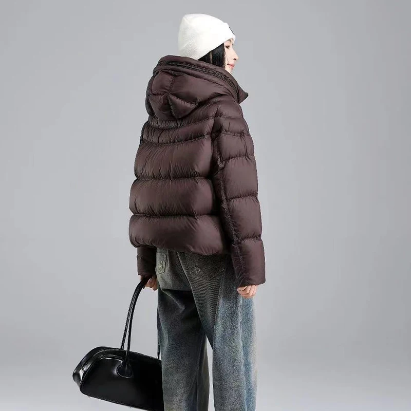 Women Hooded Warm Women's Down Jacket 2025 Winter New Women High Quality White Goose Down Women Down Jacket Fashion Parker H755