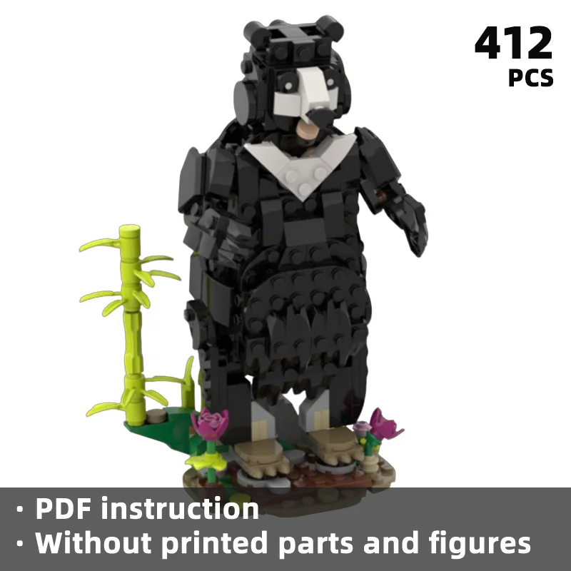 

Animal the classic appearance of bears and have a naturally cute texture bear-themed building blocks highly reproduce