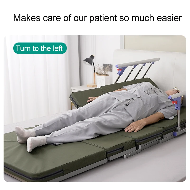 Portable Folding Homecare Nursing Bed 3 Functions Electric Hospital Bed with Mattress