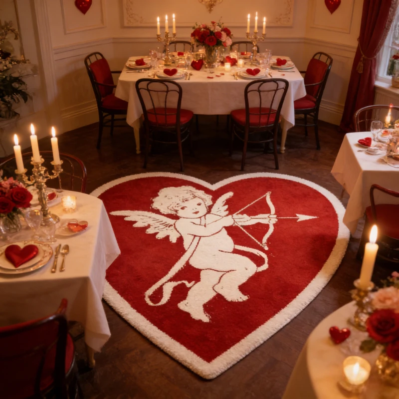 

Декор для спальни в форме сердца, красный ковер, ковры на День святого Валентина для гостиной, толстый плюшевый прикроватный напольный коврик, домашний пушистый мягкий ковер