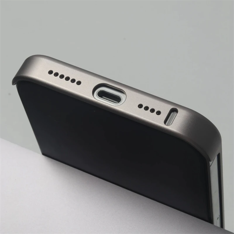 Luxuriöse geschmiedete Kohlefaser-Magsafe-Telefonhülle für iPhone 16 16pro 15 Pro Max, kabelloses Laden, Metall, rahmenlose, stoßfeste Abdeckung