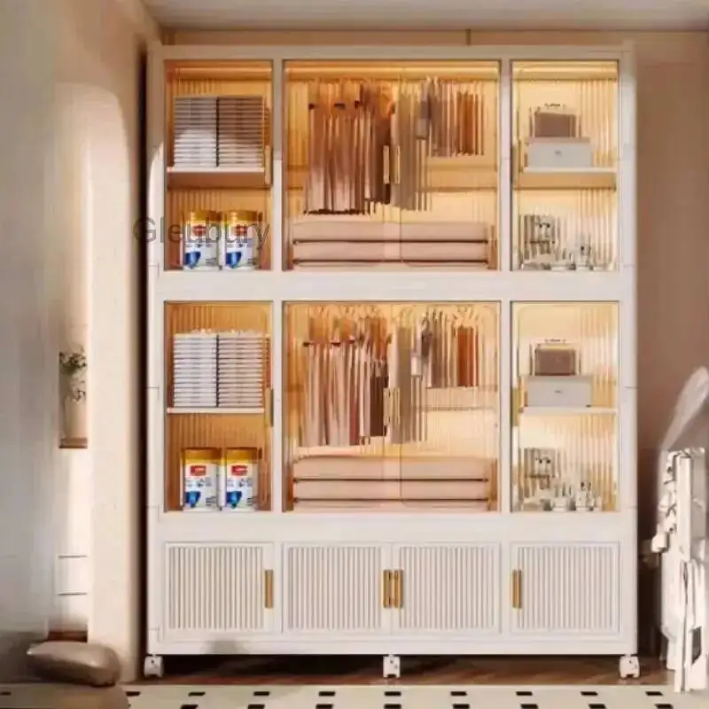 Wardrobes Modular Proof Orgnizer Nordic Luxury Clothes Organizer Wardrobes Bedroom Storage Locker Guardarropa Bedroom Furniture