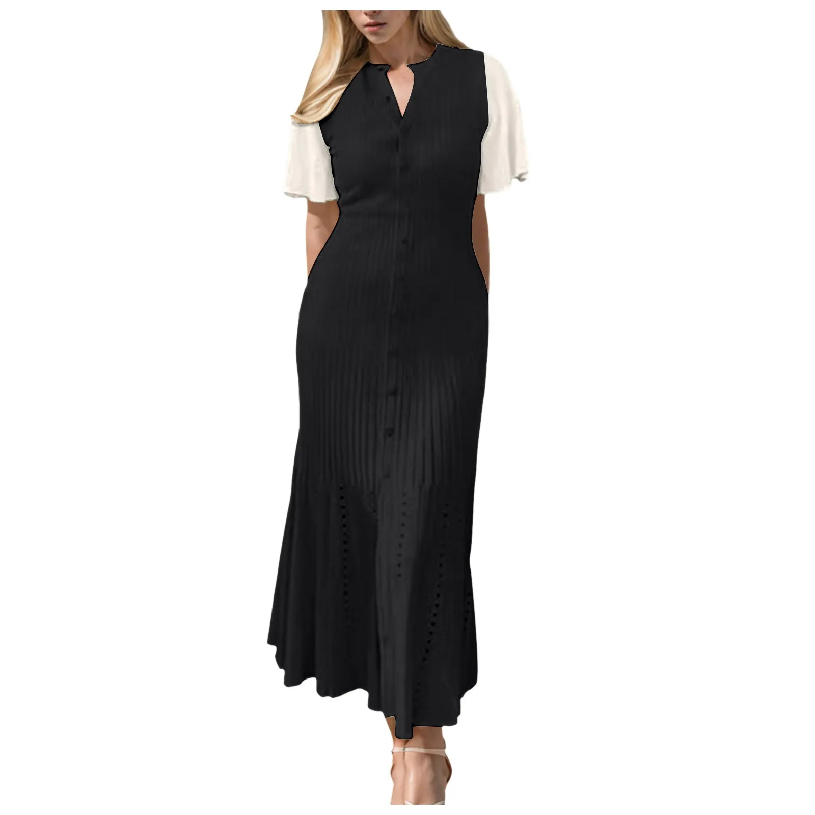 Elegant Knitted Mermaid Dress for Women Party