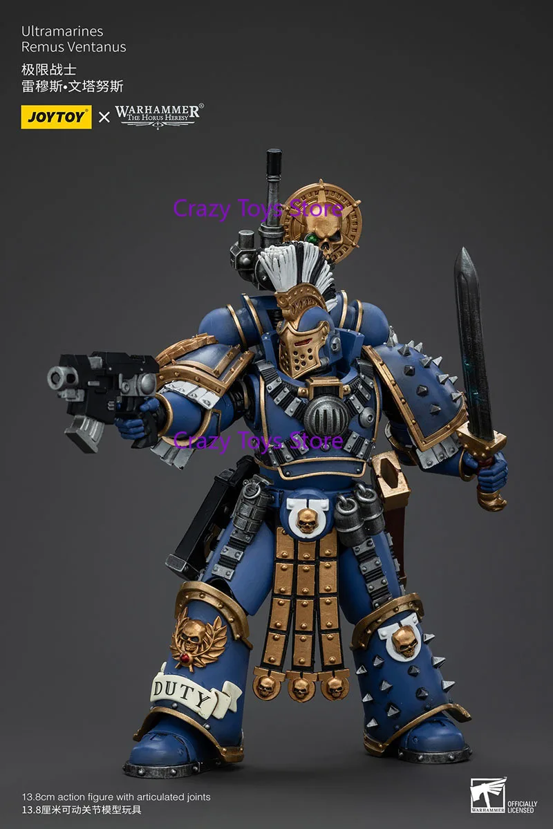 

JOYTOY Warhammer 30K 1/18 Ultramarines Remus Ventanus Фигурка 13,8 см Мини-фигурка солдата Модель игрушки для коллекции
