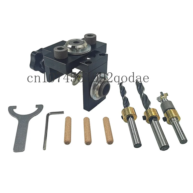 Woodworking Three in One Drilling Locator, Hole Opener, Round Wooden Tenon Tool, Furniture Drilling