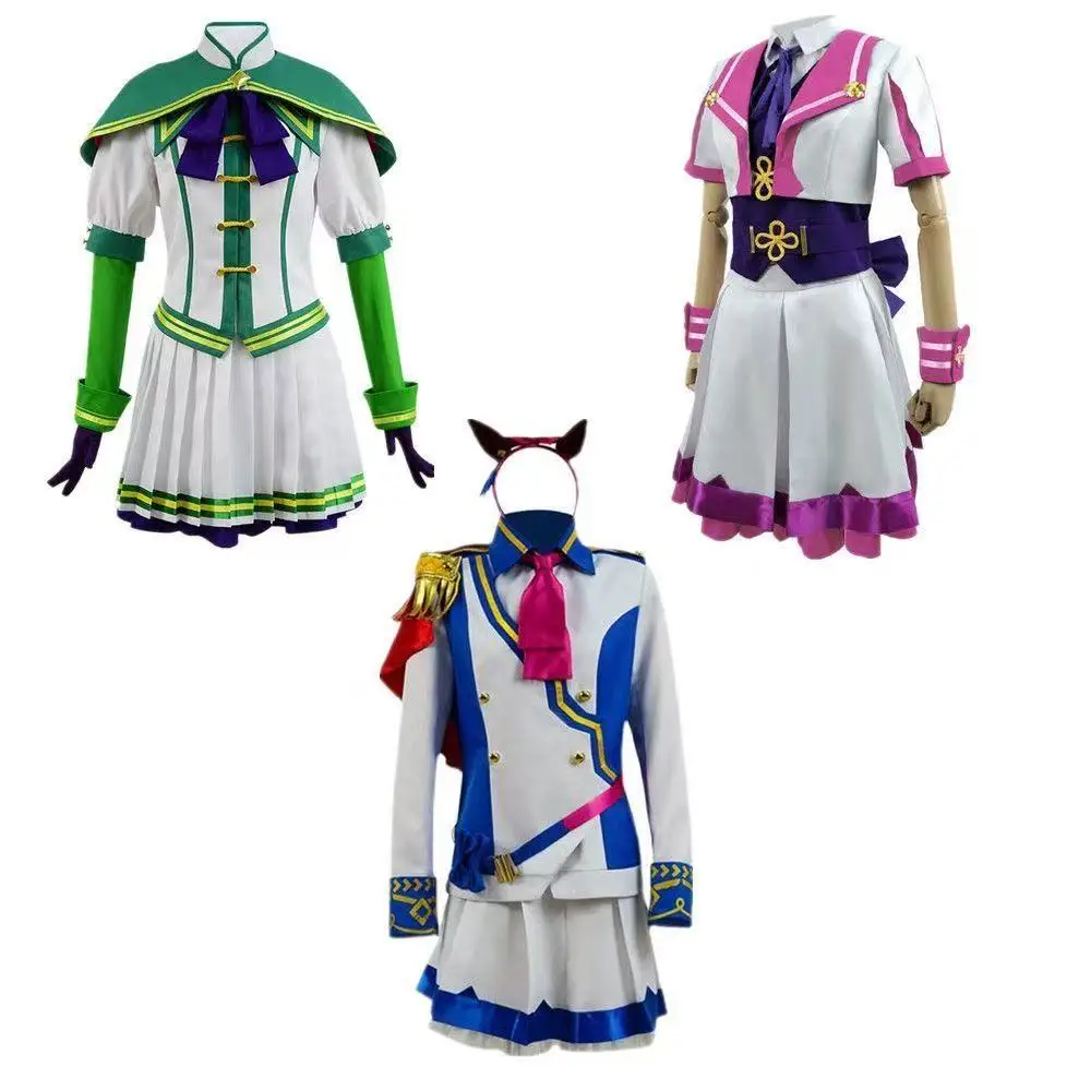 

cosplay anime full sets of all series of Uma Musume Silent Suzuka Special Week Tokai Teio and Oguri Cap