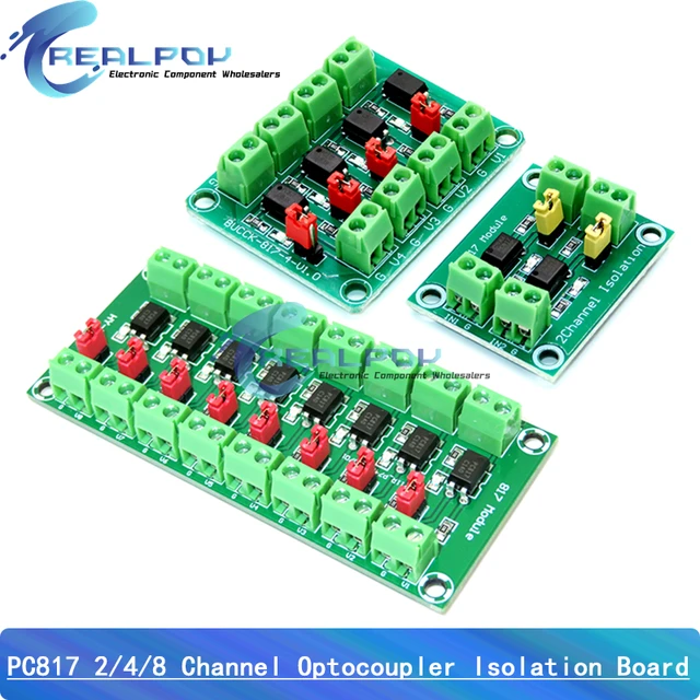 PC817 2 4 8 kanałowy transoptor płyta izolacyjna konwerter napięcia moduł adaptera sterownik 3.6-30V fotoelektryczny izolowany moduł