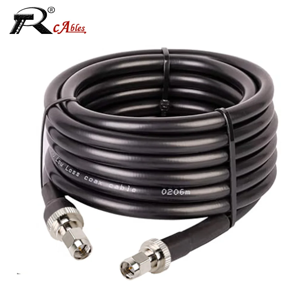 RF Coax LMR400 Cable SMA to SMA Jumper Pigtail Radio WIFI Extension Cable 4G LTE Cellular Amplifier Cell Phone Signal Booster