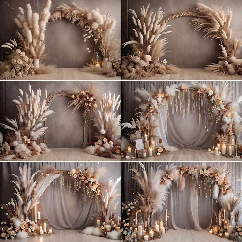 

MOON.QG Boho Birthday Party Background Photography Bohemia Farm Autumn Photozone Backdrop Children Photo Studio Photobooth Props