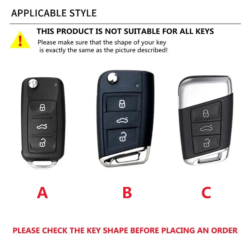 Car Key Case Bag Cover For Volkswagen VW Polo Golf 7 MK7 Passat Tiguan MK2 Beetle Caddy T5 Up Eos Skoda Octavia Seat Leon Altea