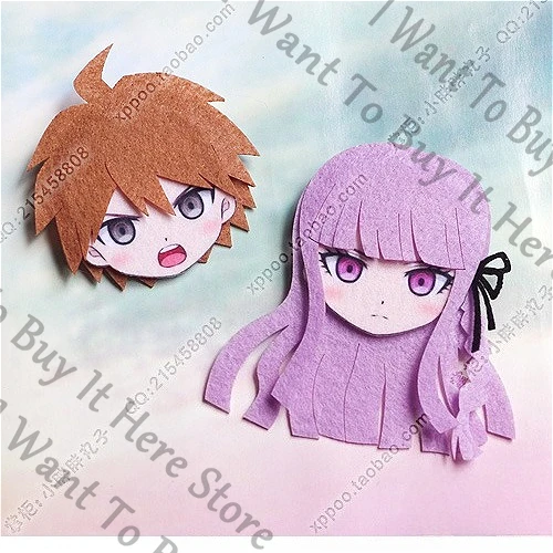 

Аниме Danganronpa Naegi Makoto Kirigiri Kyoko Косплэй мультяшная брошь заколка значок заколка для волос эмблема слайд для волос магнит