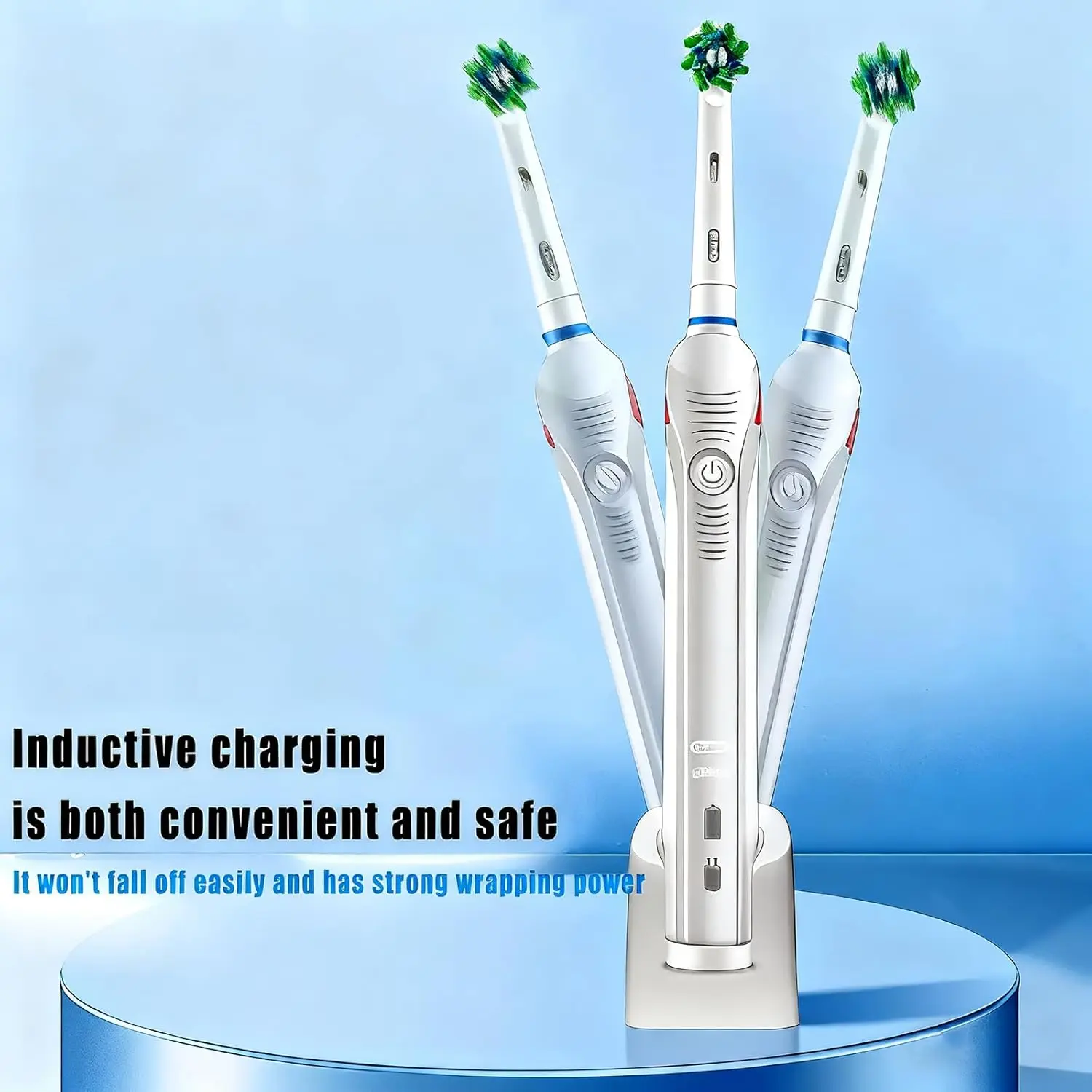 Ładowarka ścienna do szczoteczek elektrycznych Oral B, kompatybilna z Oral B iO3 iO4 iO5 iO6 PRO/DB Series, model z indukcyjną bazą ładującą. — zdjęcie produktu 5