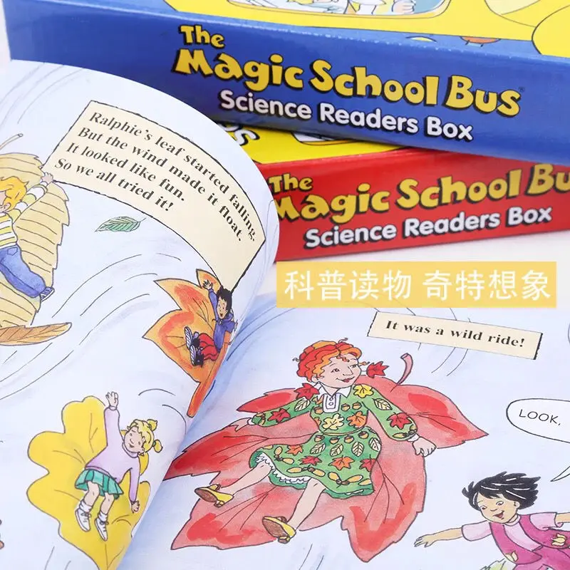 2022 The Magic School Bus Science Readers Kids Coloring Reading Story Books for Children Book Set Educational Toys New Hot