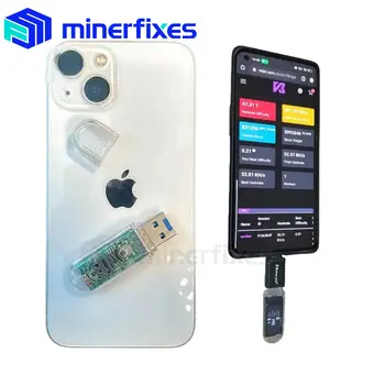 Těžební stroj na bitcoiny Lucky Miner LV03 USB MINI ASIC Těžba 74KH/S Krypto těžba Solo Miner Tichý těžební stroj Loterijní zařízení 8 nejlepší prodej ASIC USB těžař - №1