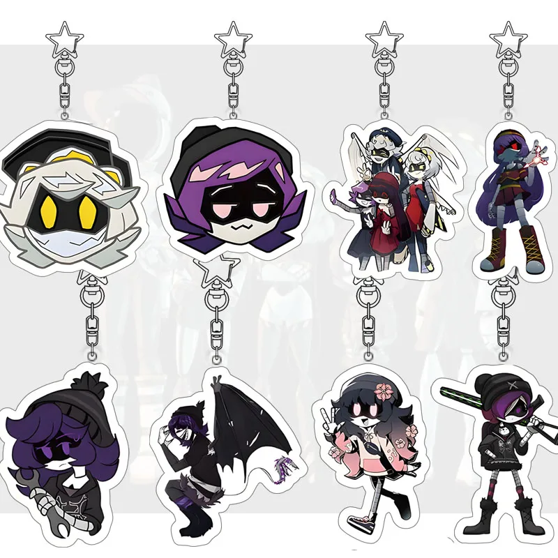 Murder Drones Acrylic Pendant Uzi N Game Figure Exquisite Keychain Bag Decorate Keyring Student Cartoon Collect Birthday Gift
