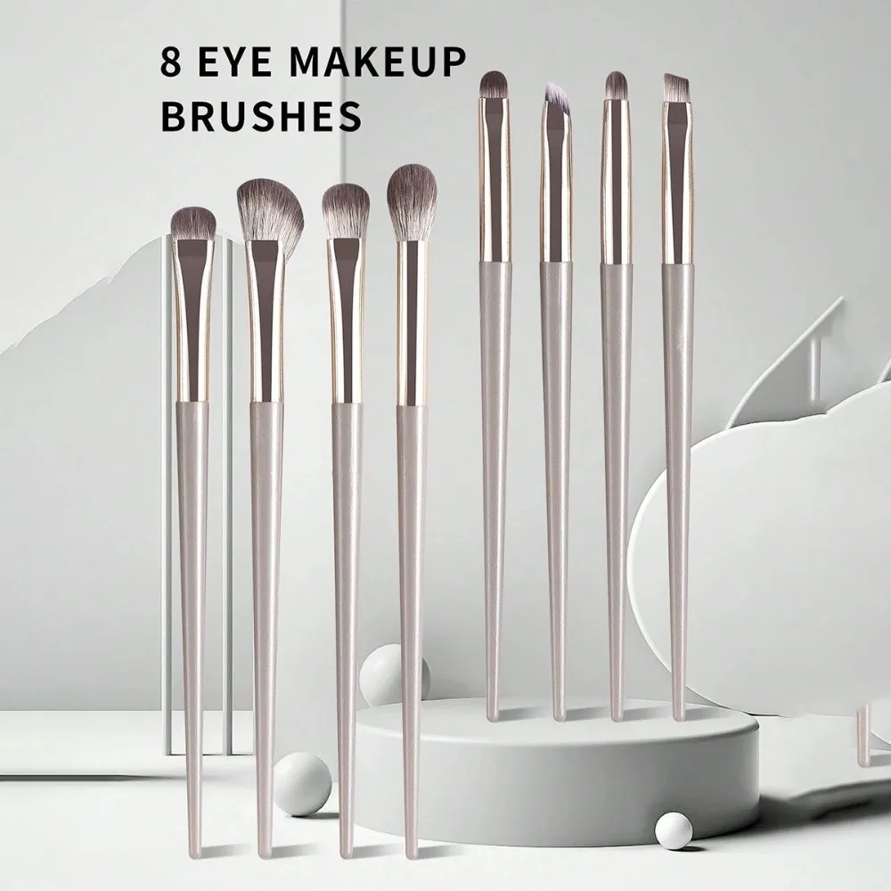 Professional Makeup Brushes Set Angled Triangle Nose Contour Cosmetics Brushes Tools Kits Brighten Under Eye Gold