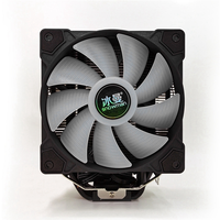 A16R-SNOWMAN MT6 CPU Cooler With 12Cm Fan 6 Heat Pipes, 4 Pin PWM Desktop Heatsink For Efficient Thermal Management