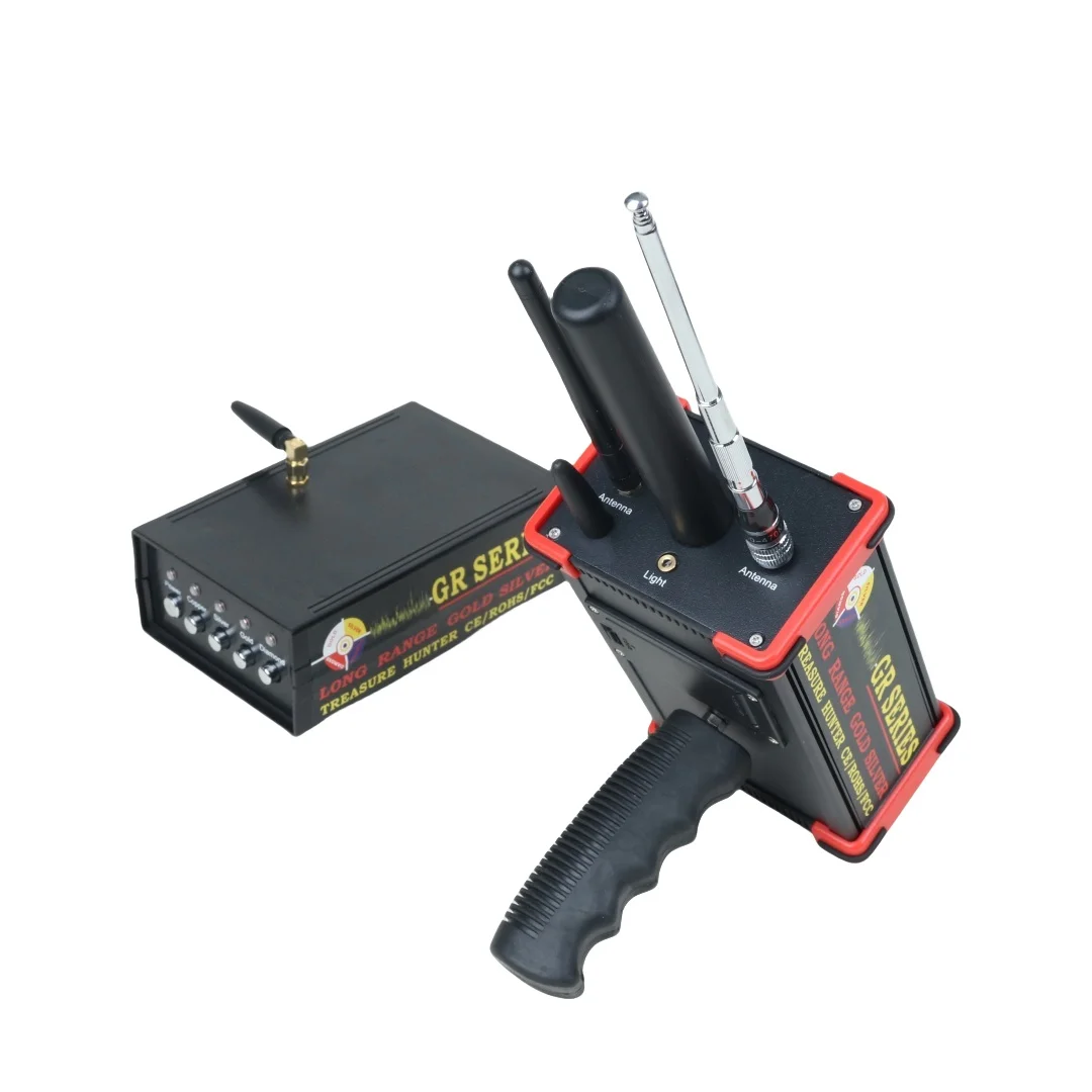 Detector de metais ouro prata de longo alcance profissional GR-2000 caçador para detectar ferramentas de pedras de diamante de cobre com pacote de papelão