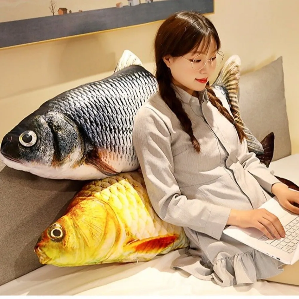 Simulation Fish Fish 3D Soft Animal Stuffed Animal Carp Creative Design Different Types Simulation Fish Sofa Cushion