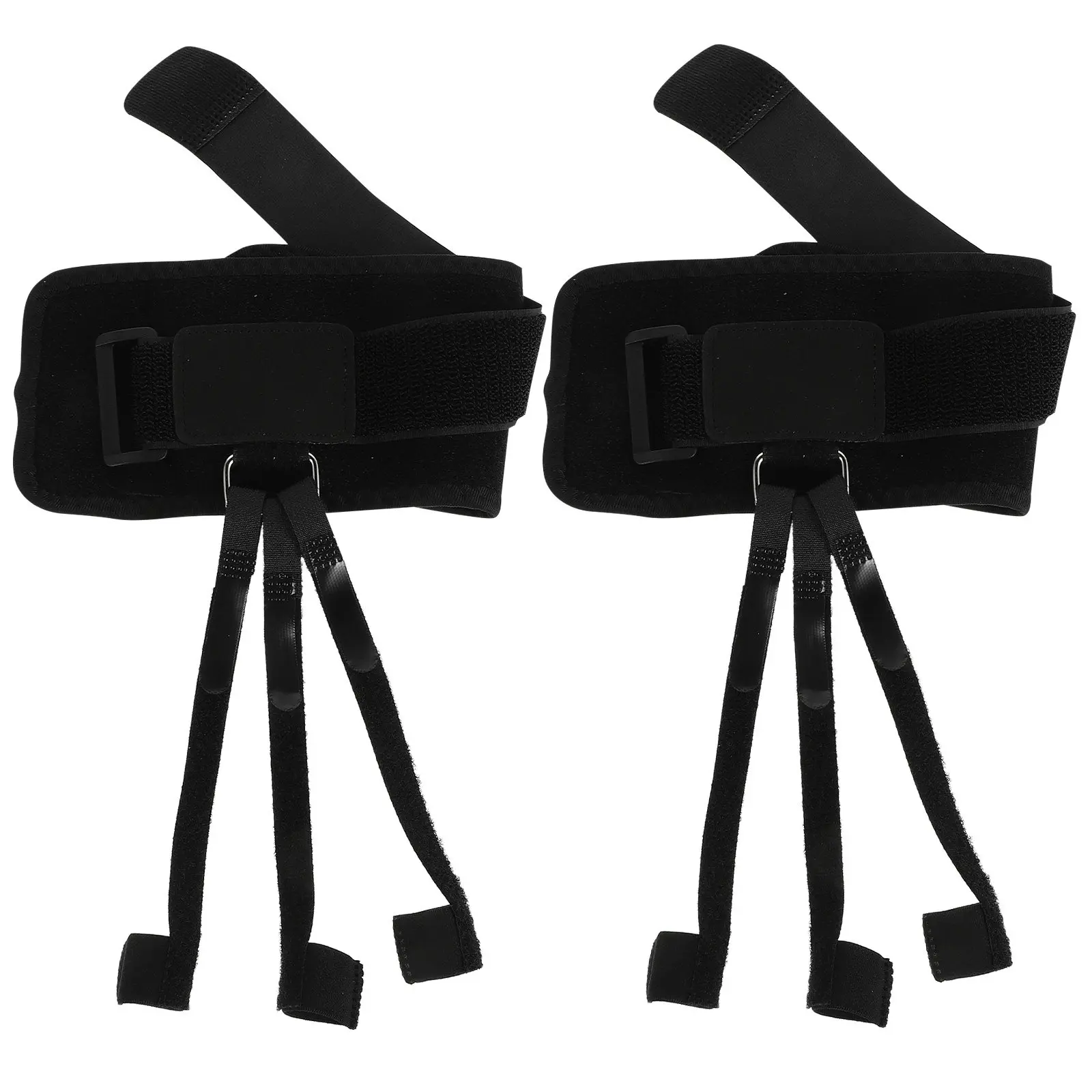 2Pcs Foot Toe Traction Straightener Hammer Fabric Sleeve for Overlapping Curled Bent Toes Walking Gait Correction