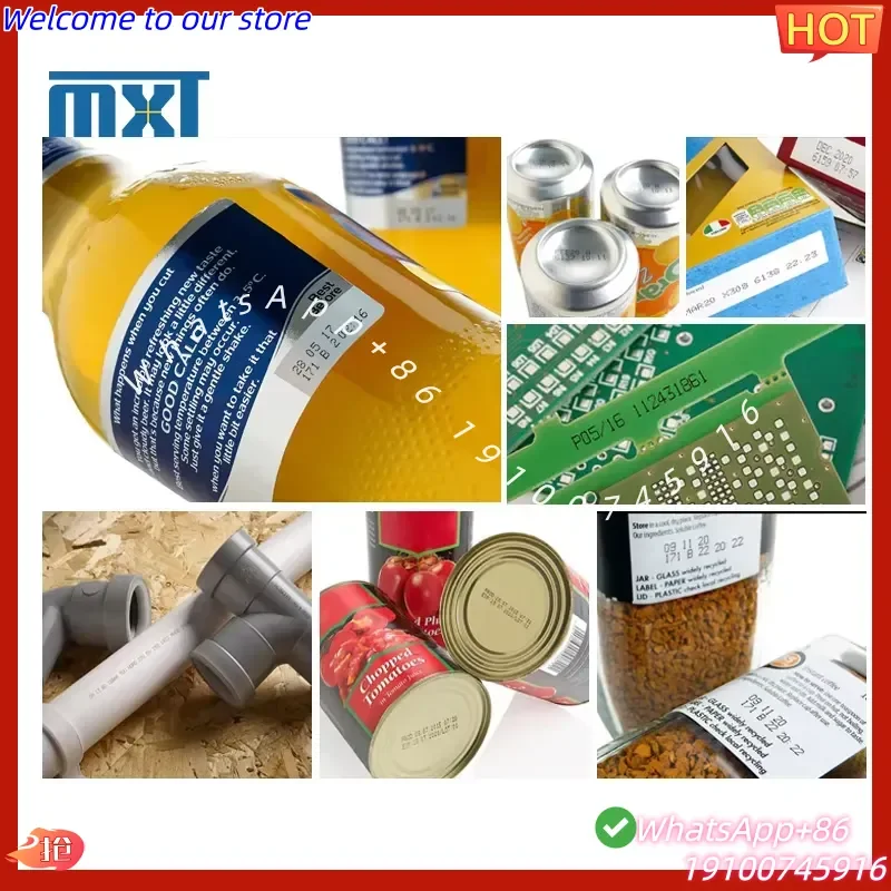 2026Hot DOMINO Ax130i Inkjet Printer, Continuous High-Efficiency Automatic Inkjet Printer Expiration Date QR Code Barcode