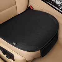 Car Seat Cover for Front Rear Universal Flax Car Seat Cushion Protector Pad Mat Non Slide Auto Four Season Pad Auto Interior