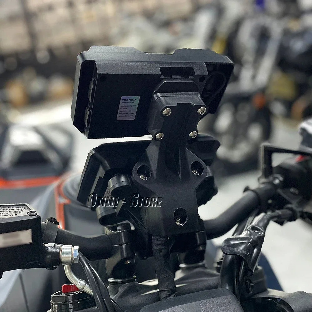 Motorcycle Accessories Black 390Duke 390DUKE 2024 For 390 Duek 390 DUKE GPS Navigation Holder Mount Phone Bracket