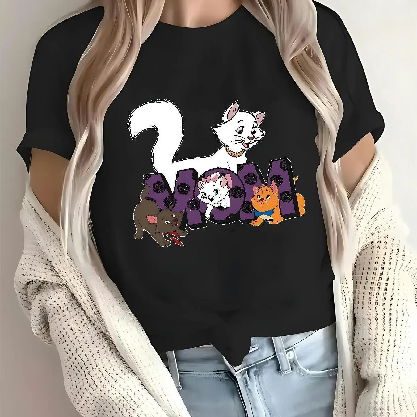 تي شيرت Judy Hopps بنمط شارة Zootopia - مصمم بواسطة Nick Wilde و Judy Hopps، كاجوال برقبة دائرية، قابل للغسل في الغسالة