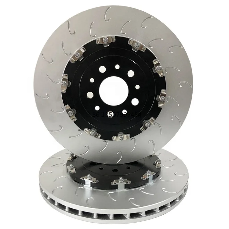 

Drilled and Slotted Modified Auto Racing Floating Brake Disc Rotor With Bobbins