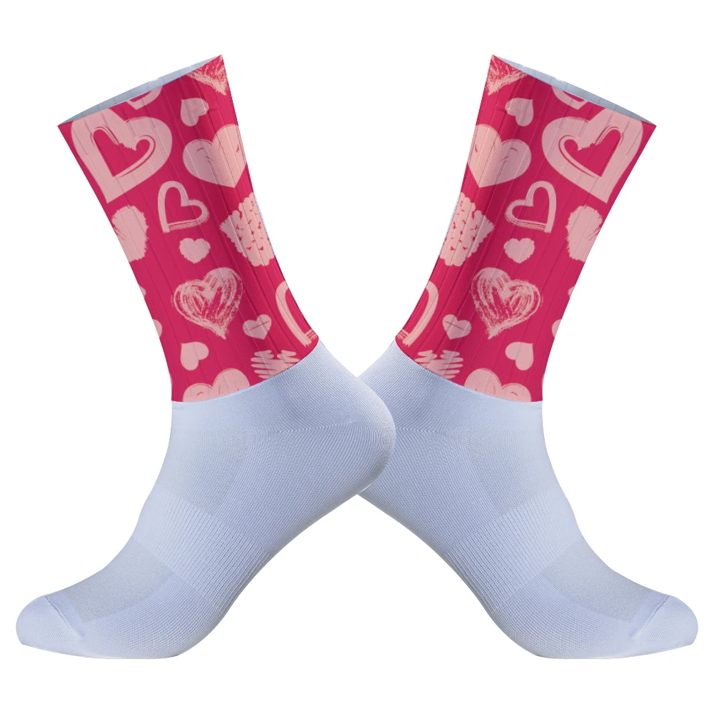 Chaussettes longues respirantes en polyester pour hommes et femmes, chaussettes de vélo de montagne, chaussettes de football, cyclisme, randonnée, nouveau, été, 2024