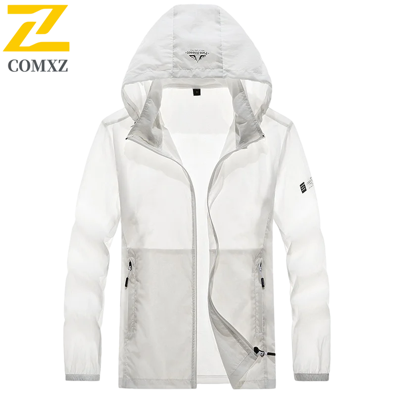 Summer Jackets Women's Men's Light Quick-drying Anti-ultraviolet Sun Protection Clothing Hiking Camping Solid Color Hooded Coat