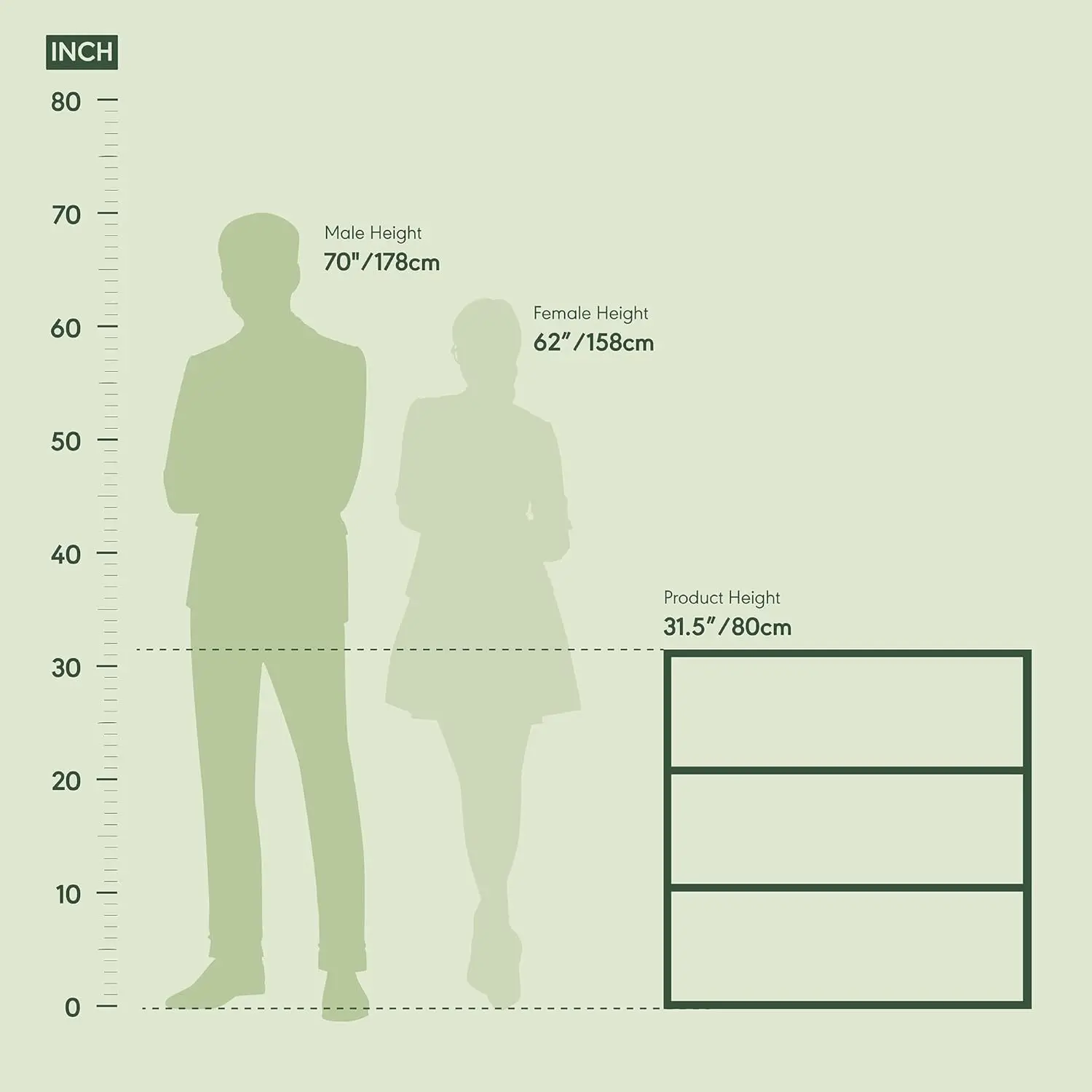 3단 책장, 거실, 침실, 홈 오피스용 수납 선반, 일반 흰색, 9.7 x 23.7 x 31.5 인치